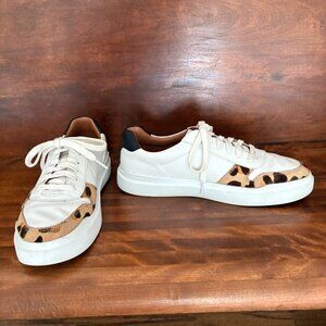 Cole Haan Women's Grandpro Rally Court Lace Up White/Jaguar/Black Sneaker Sz 11